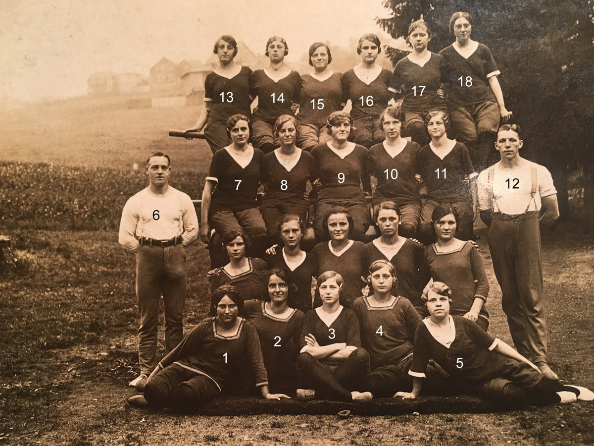 1920 001 Eichhorn Turnverein Gehlberg Namen