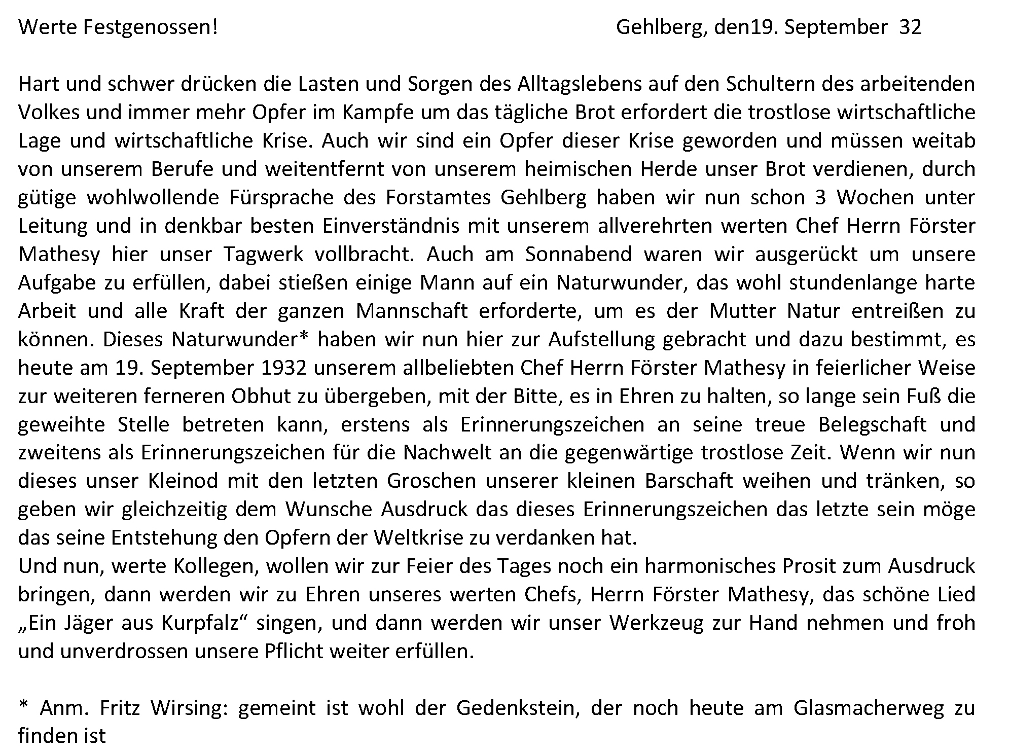 1932 007 Ansprache Glasmacherweg
