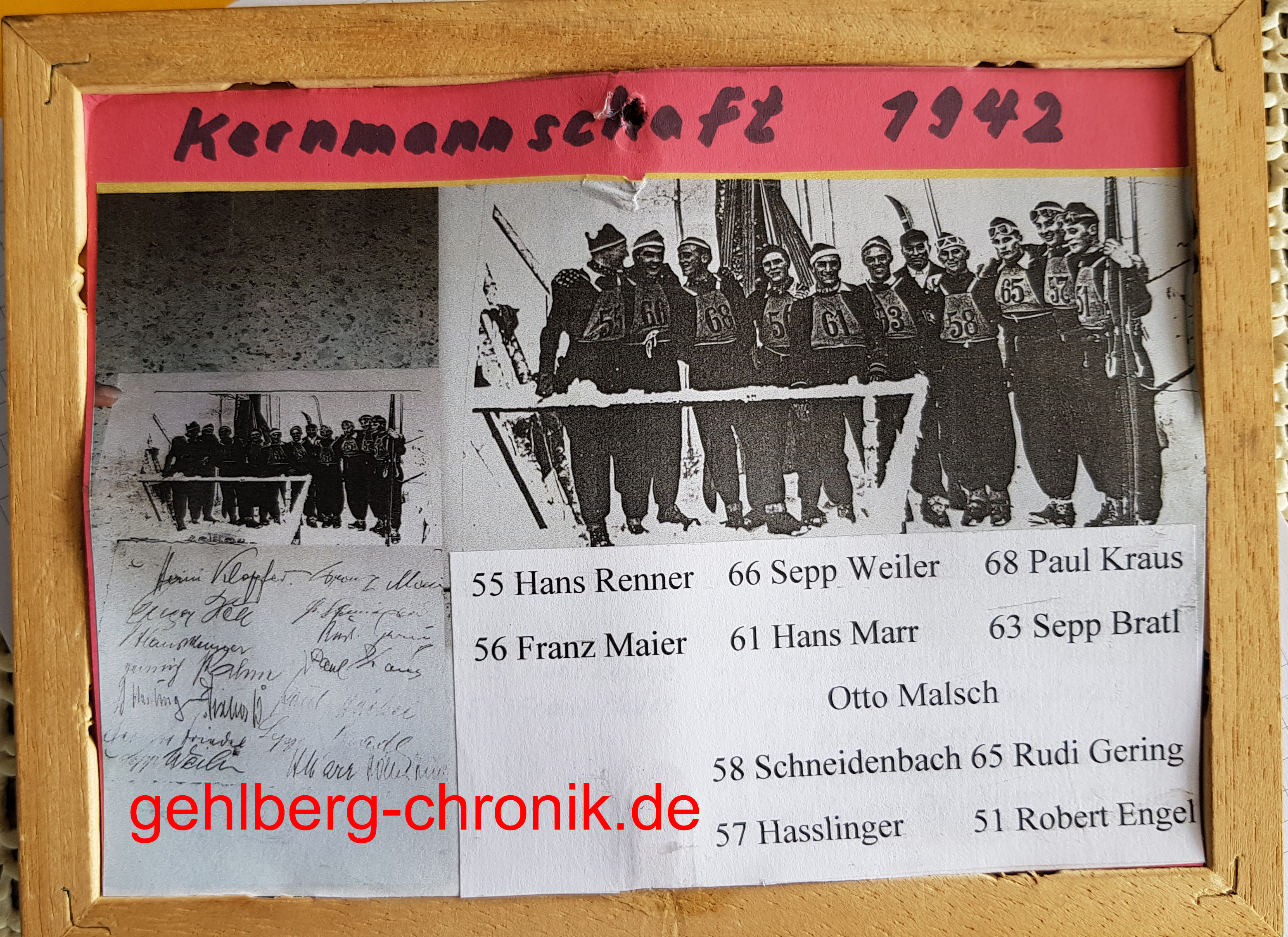 1941 005 Kernmannschaft Rueckseite