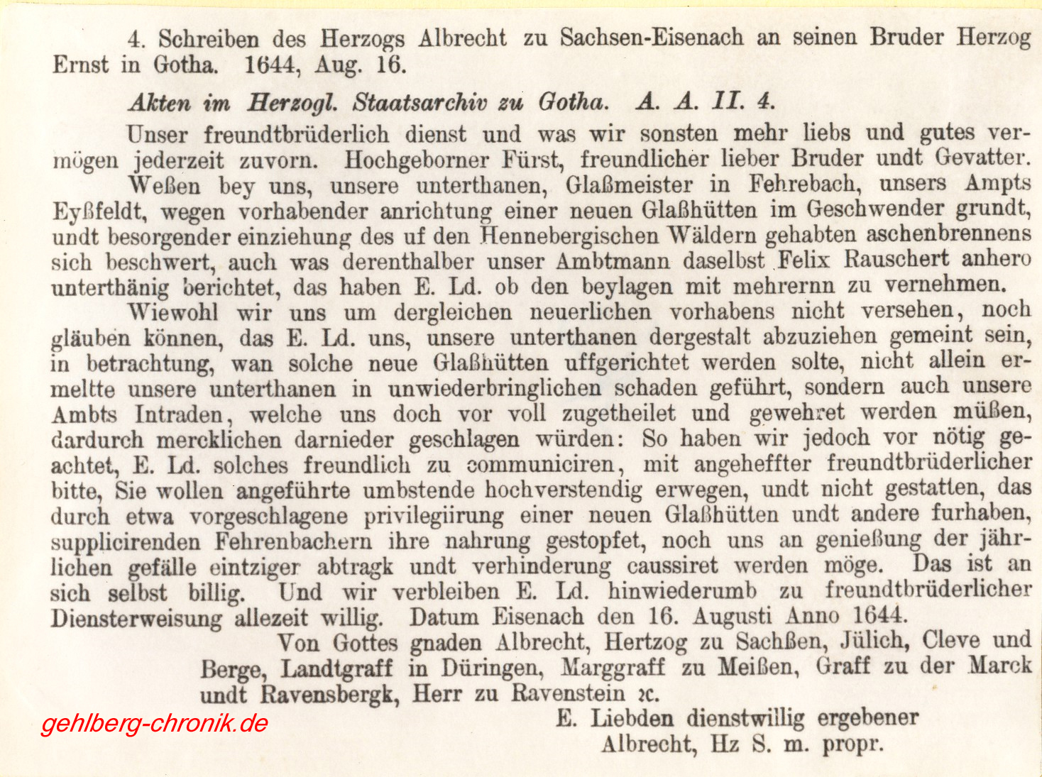 021 Schreiben Herzog Ernst