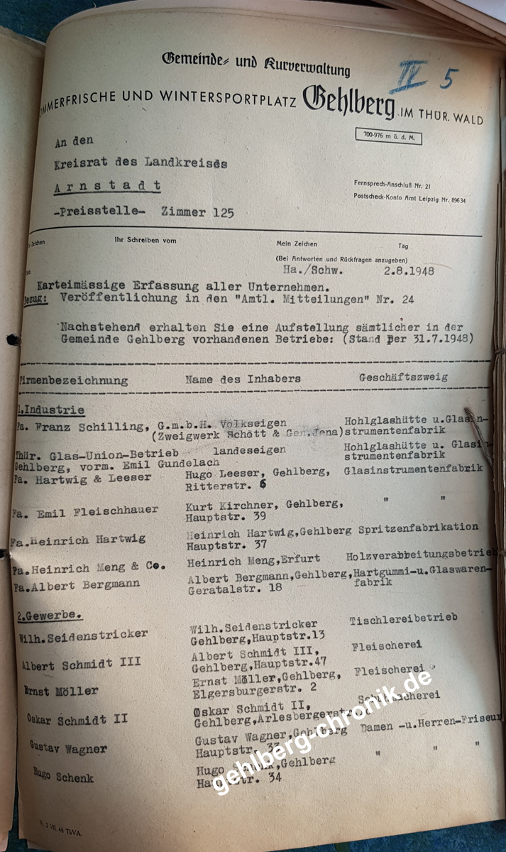 1948 011 08 02 Unternehmen in Gehlberg S1