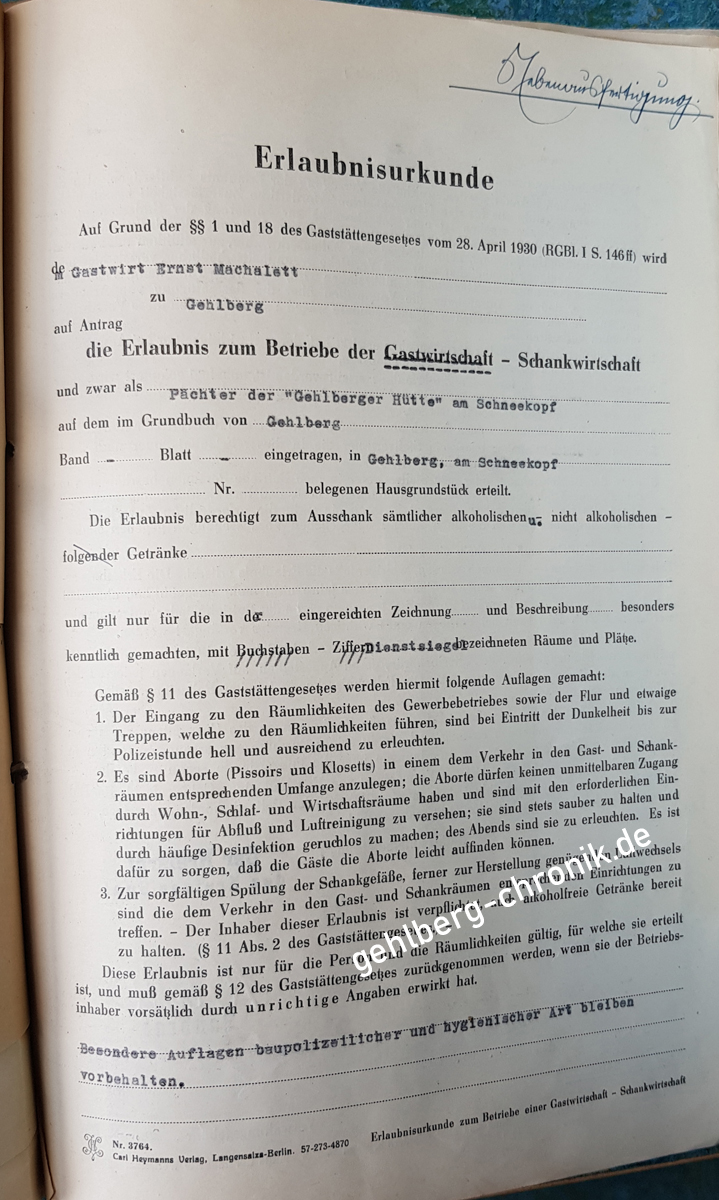 1951 019 10 26 Gewerbegenehmigung Machalett1
