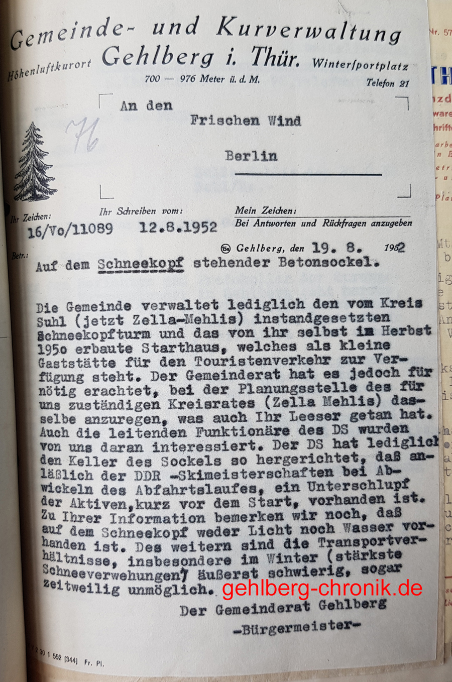 1952 009 Schneekopf