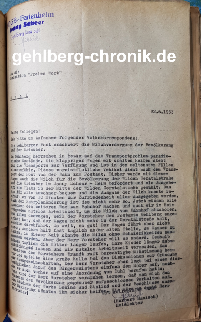 1953 013 Beschwerde Scheer