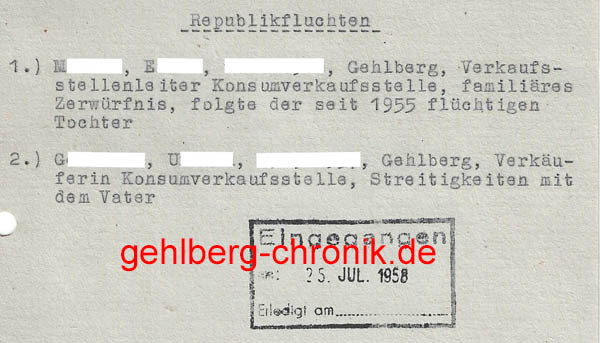 1958 031 Republikflucht M G