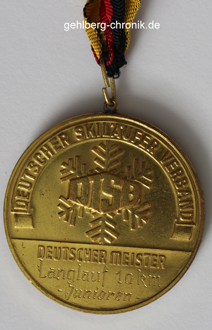 1962 012 1962 02 03 13te Deutsche Meisterschaft Medaille