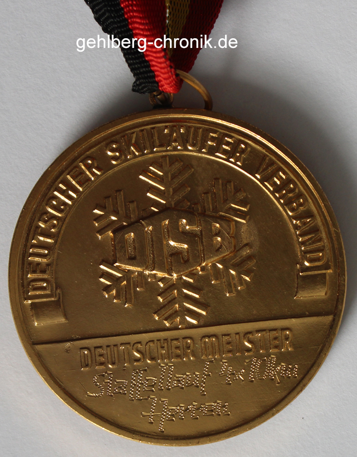 1965 012 1965 02 21 16te Deutsche Meisterschaft Staffel Medaille