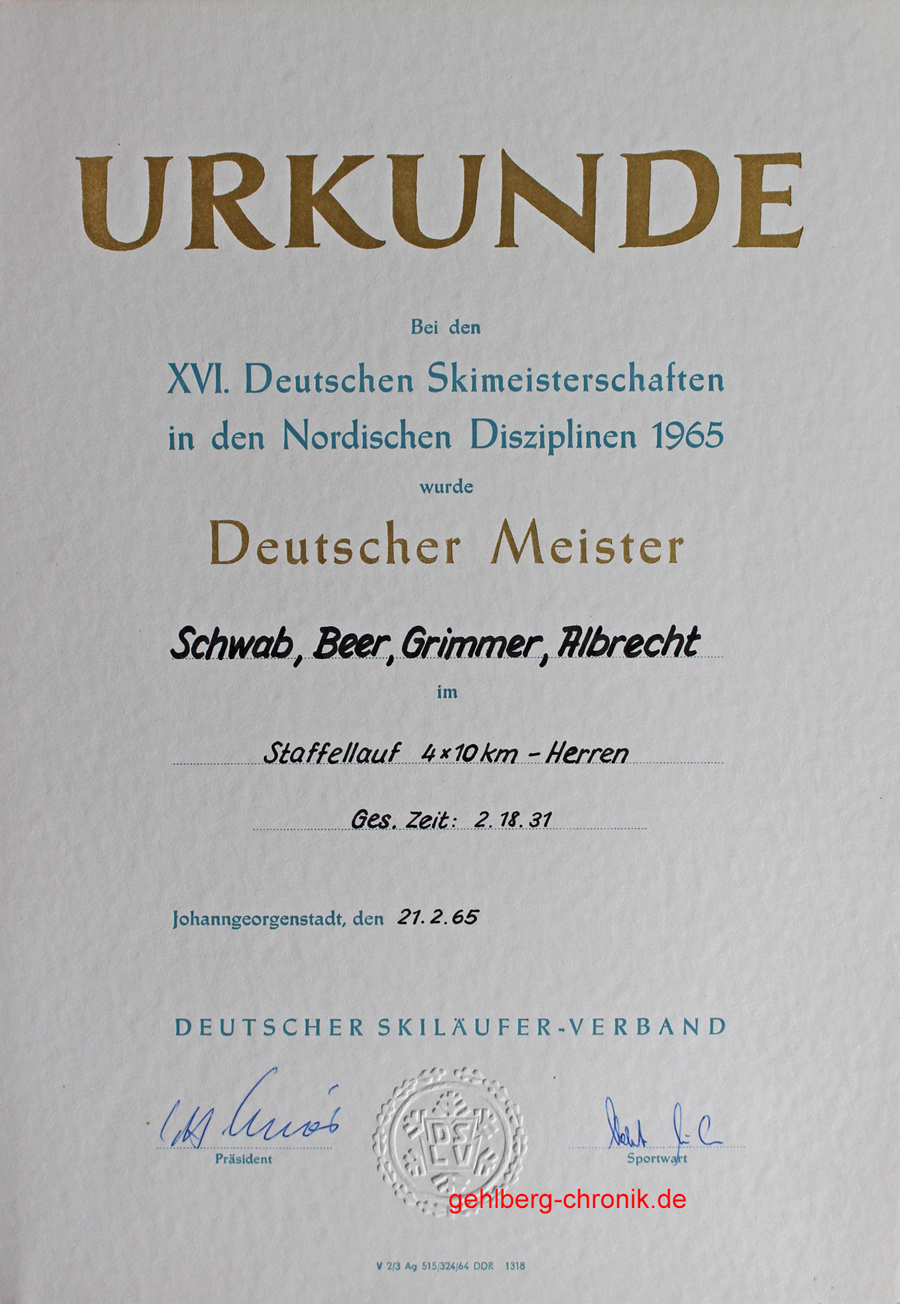 1965 013 1965 02 21 16te Deutsche Meisterschaft Staffel