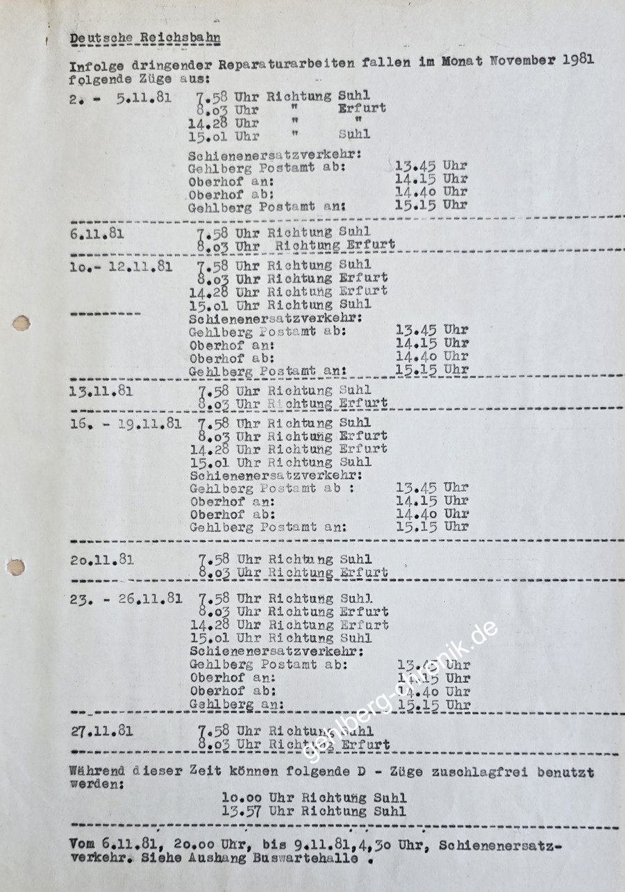 1981 028 Fahrplan